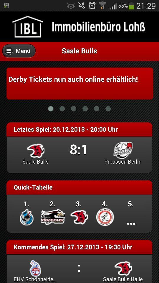 Saale Bulls App