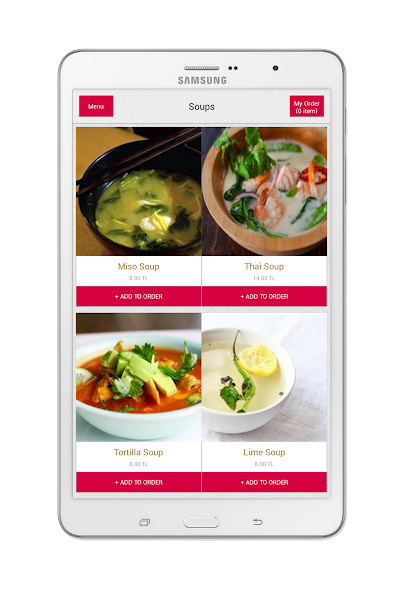 Menulux Tablet Menu