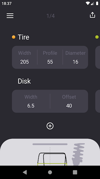 Tire Size Calculator: Car tool