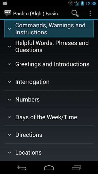 Pashto (Afgh.) Basic Phrases