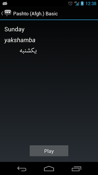 Pashto (Afgh.) Basic Phrases