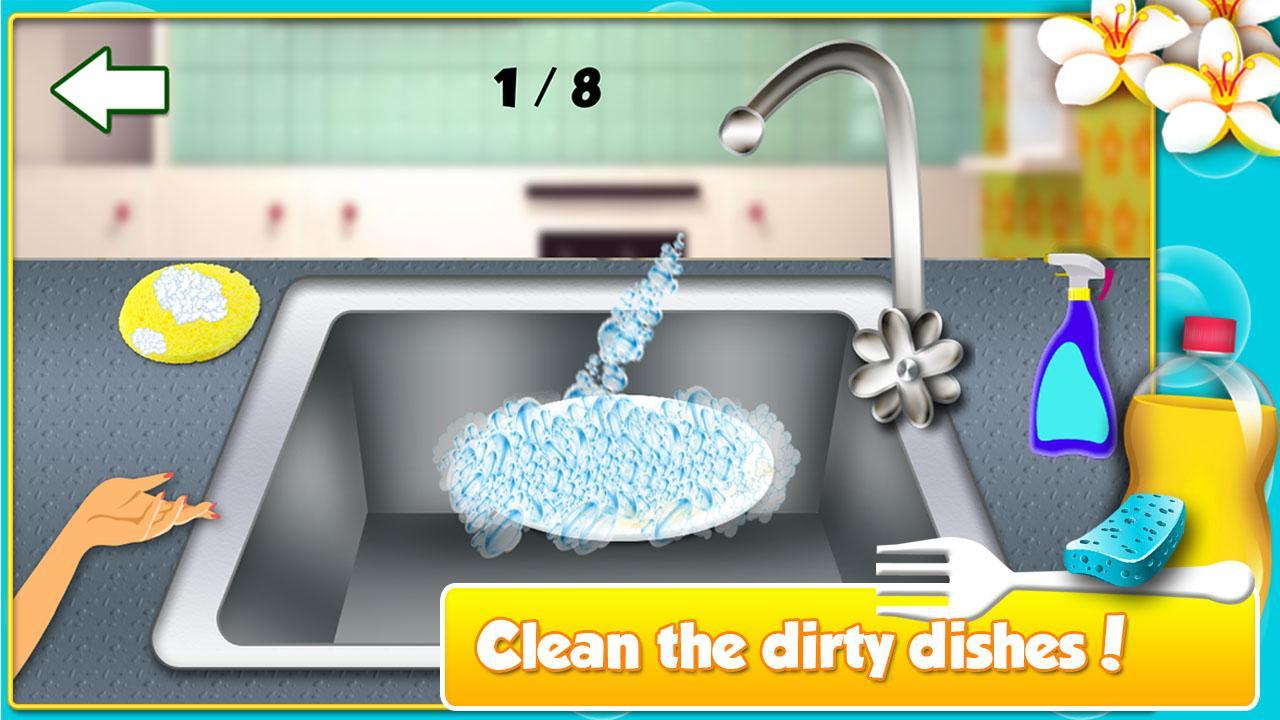 DIY - Princess Dish Washing - Cleanup Salon