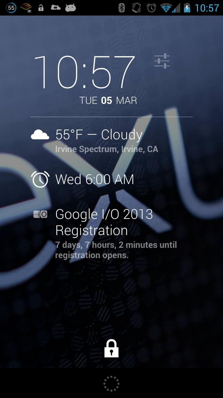 I/O 2014 DashClock Extension