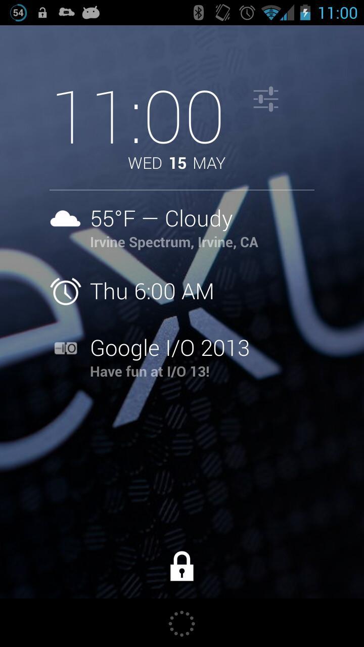 I/O 2014 DashClock Extension