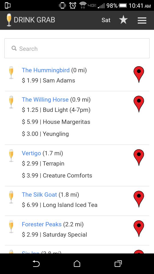 DrinkGrab - Drink Specials Near Me