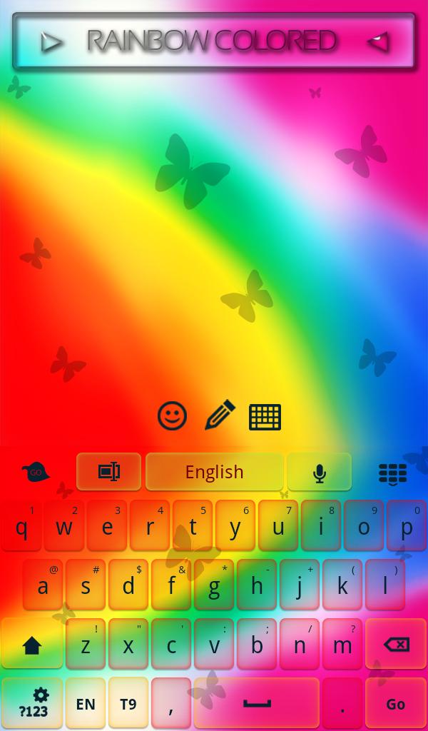 Rainbow Colored Keyboard