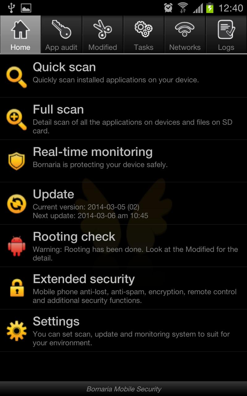 Bornaria security (Antivirus)