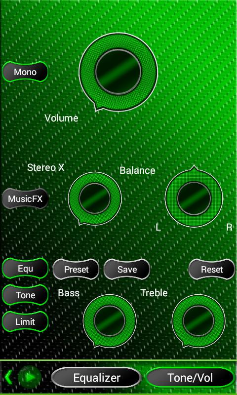 Poweramp Skin Green Neon