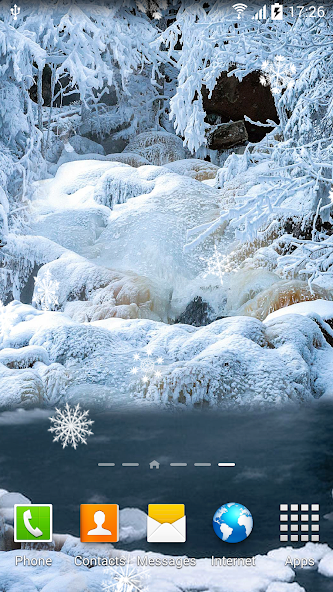 Winter Waterfalls Wallpaper