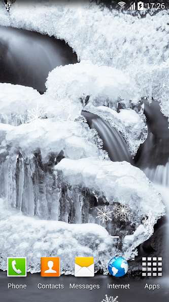 Winter Waterfalls Wallpaper