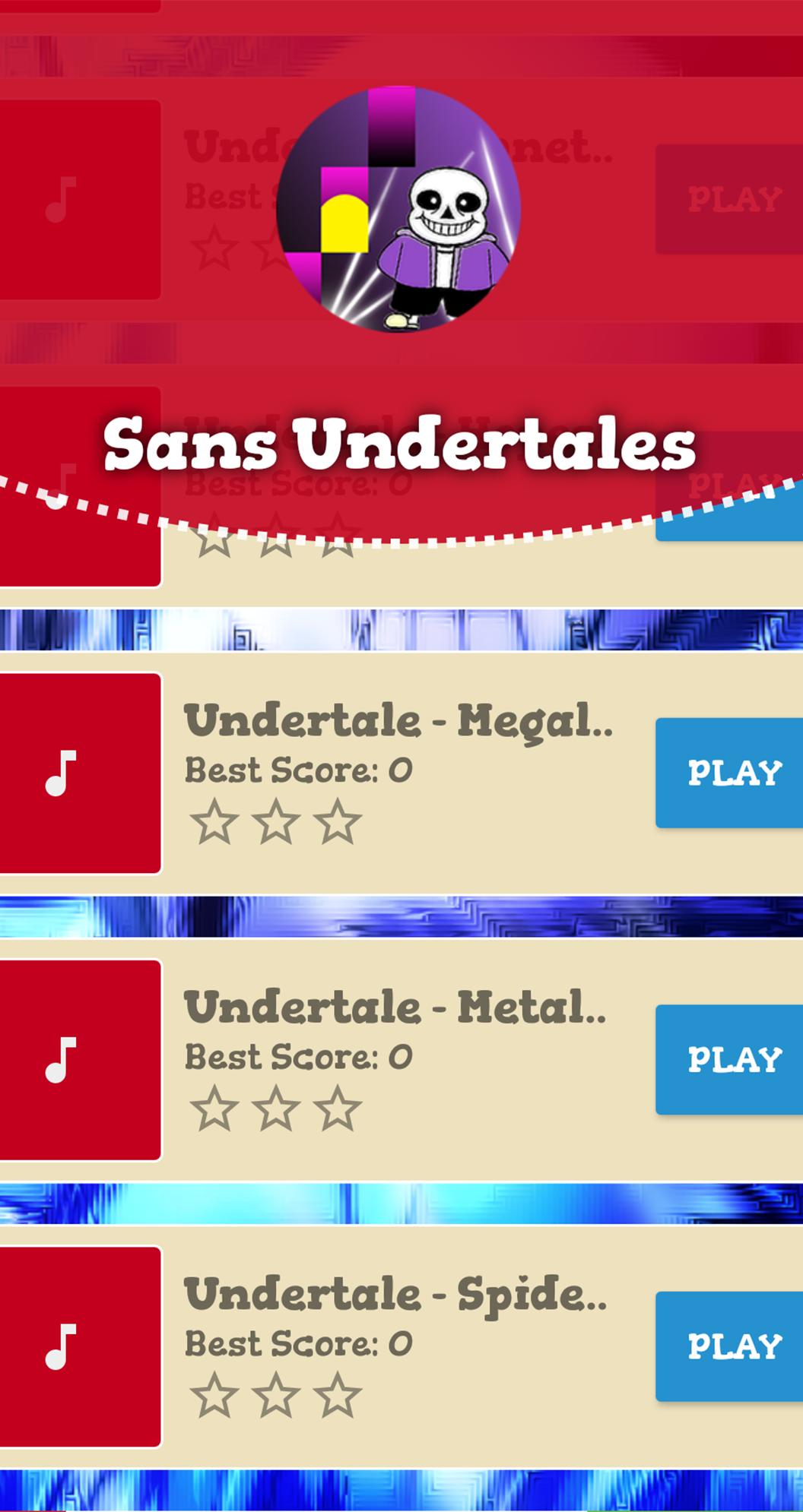 Undertales Piano Tiles Game