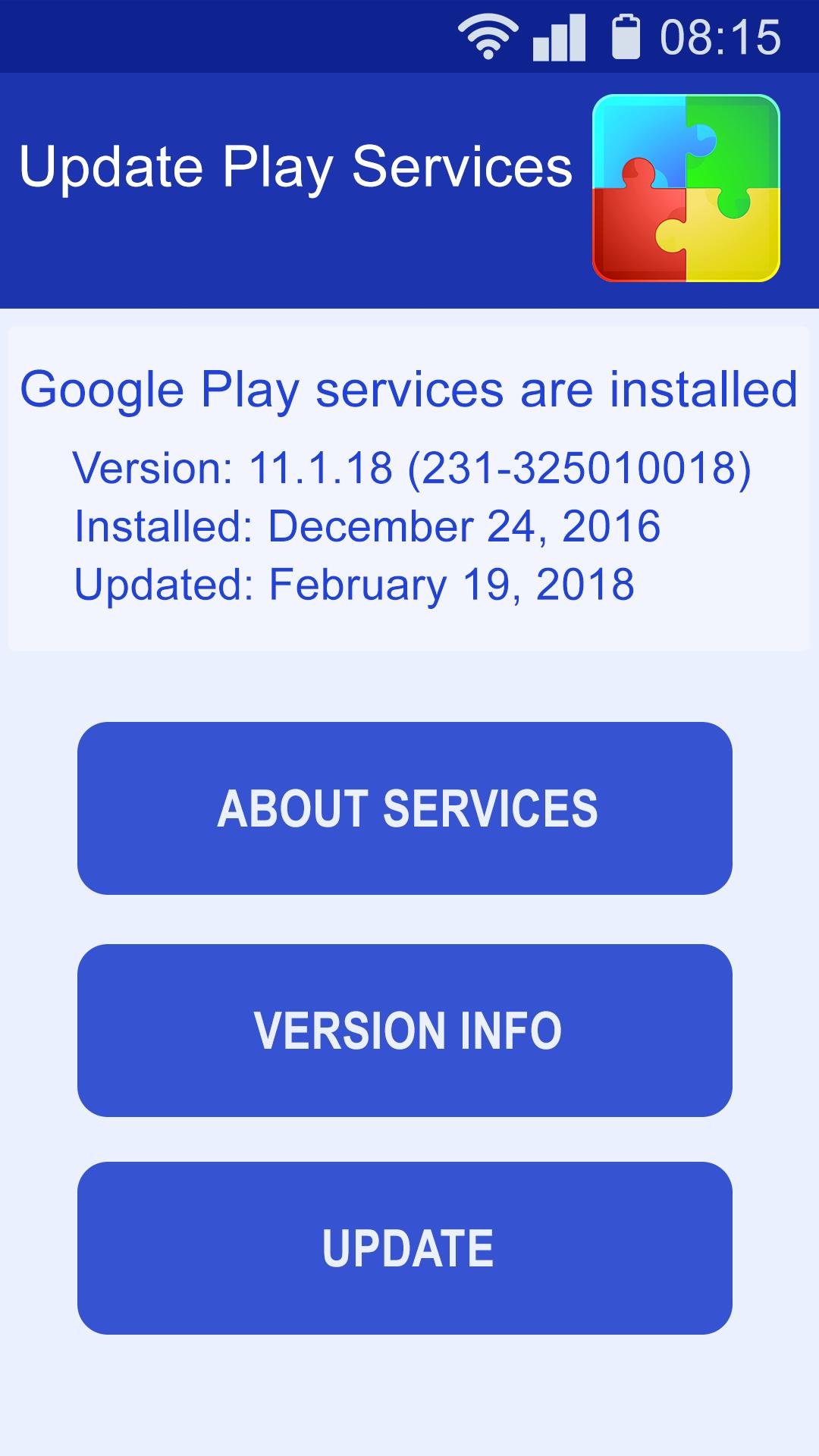 Updating Play Services