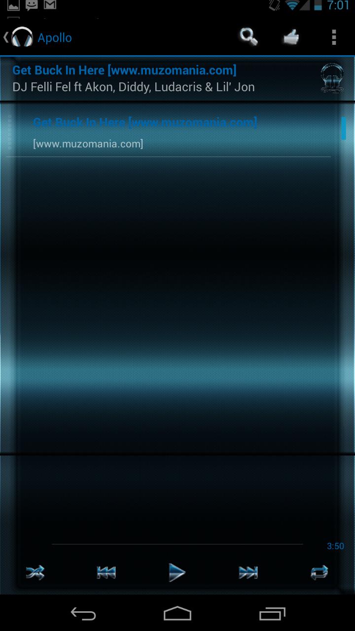 Apollo Midnight Blue Theme