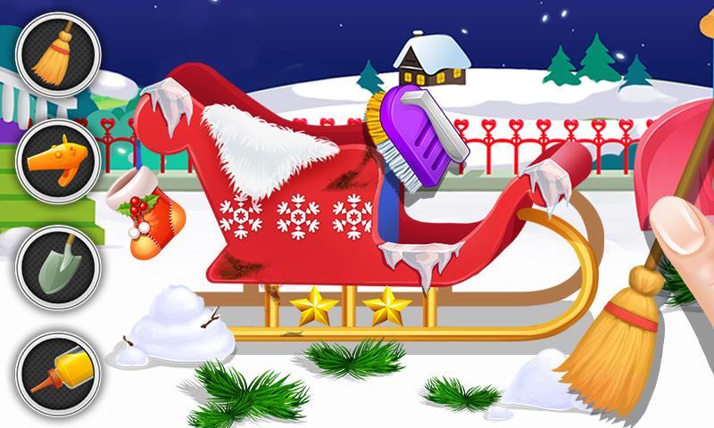 Christmas Santa's Sleigh Salon
