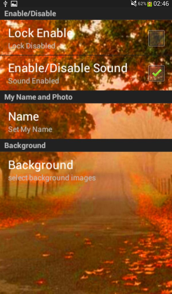 My Name Lock Screen Theme
