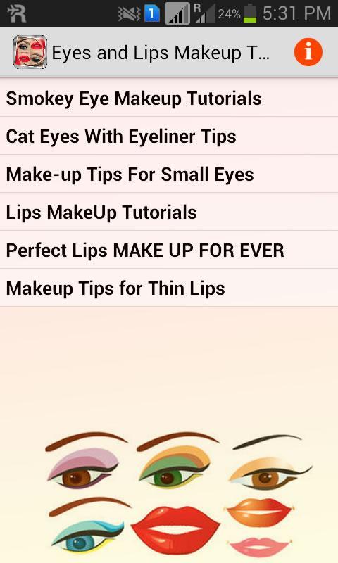 Eyes and Lips Makeup Tutorials