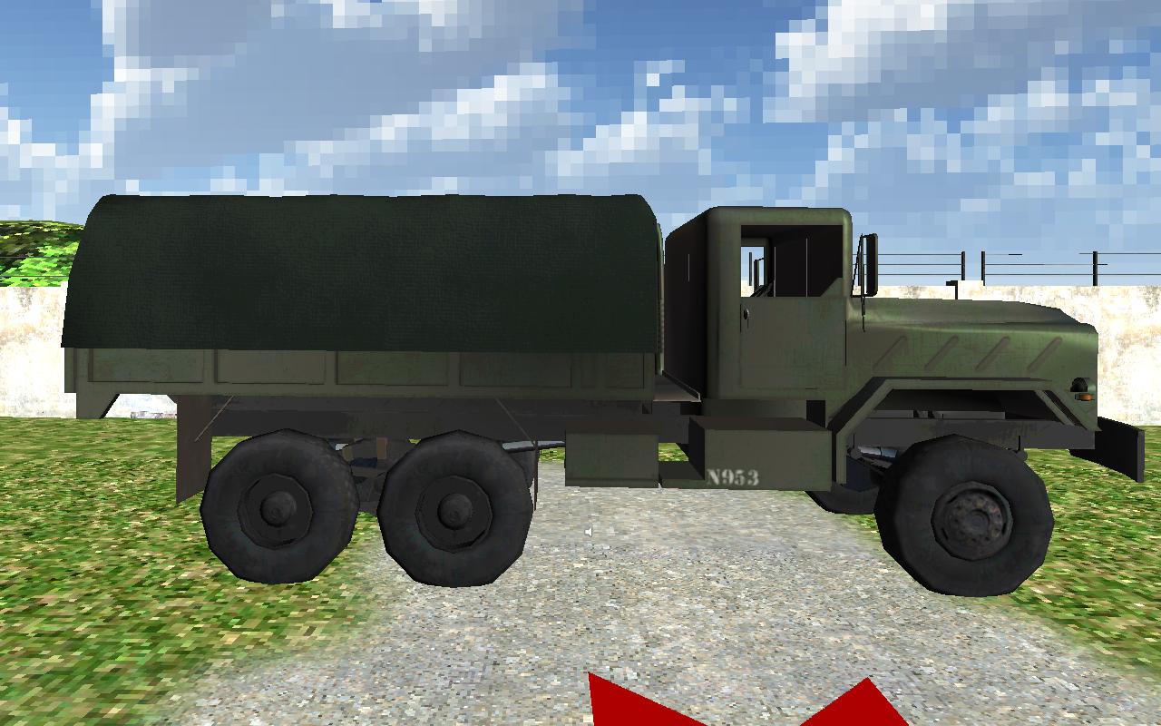 Green Military Convoy Truck