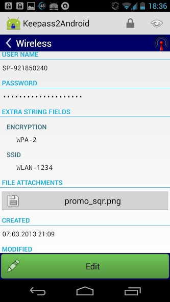 Keepass2Android Offline