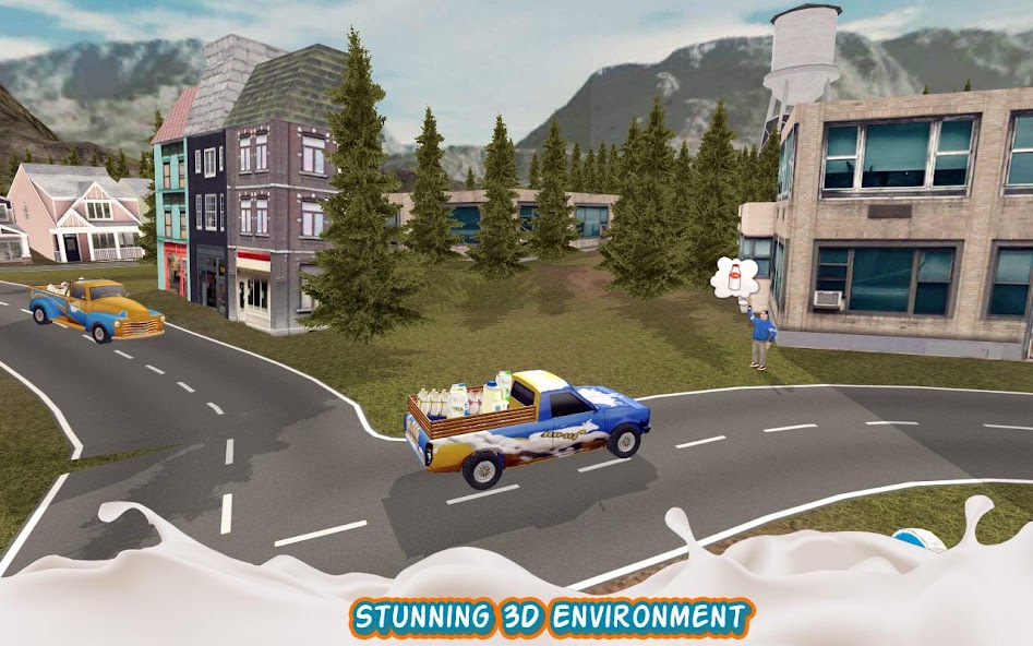 Hill Truck Fresh Milk Delivery