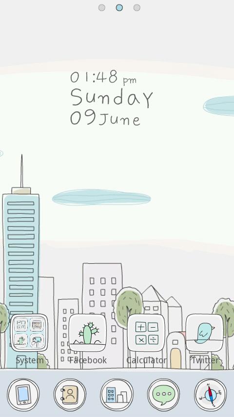 Line City GO Launcher Theme