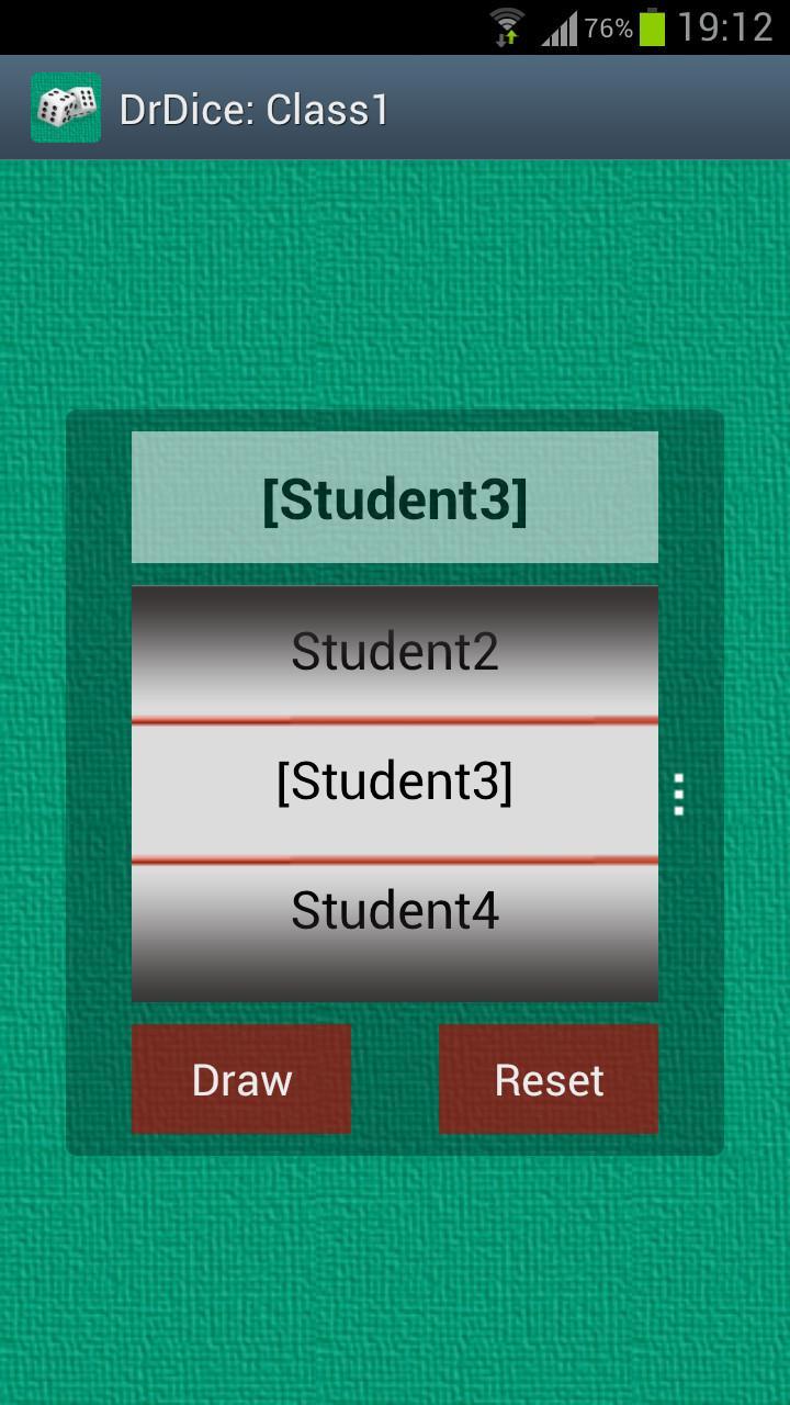 Dr Dice Random Student Selector