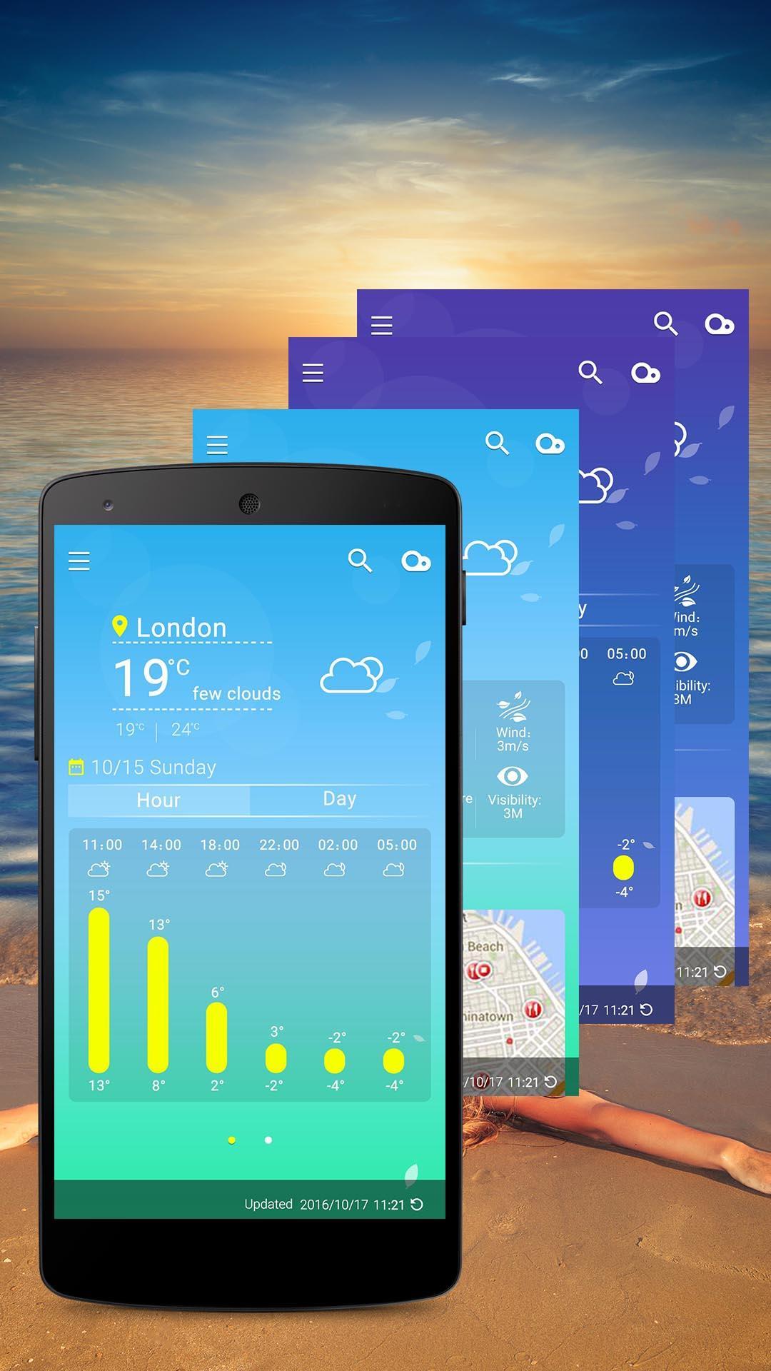 Weather Widget Blue