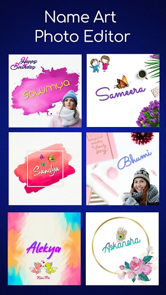 Name Art Photo Editing App
