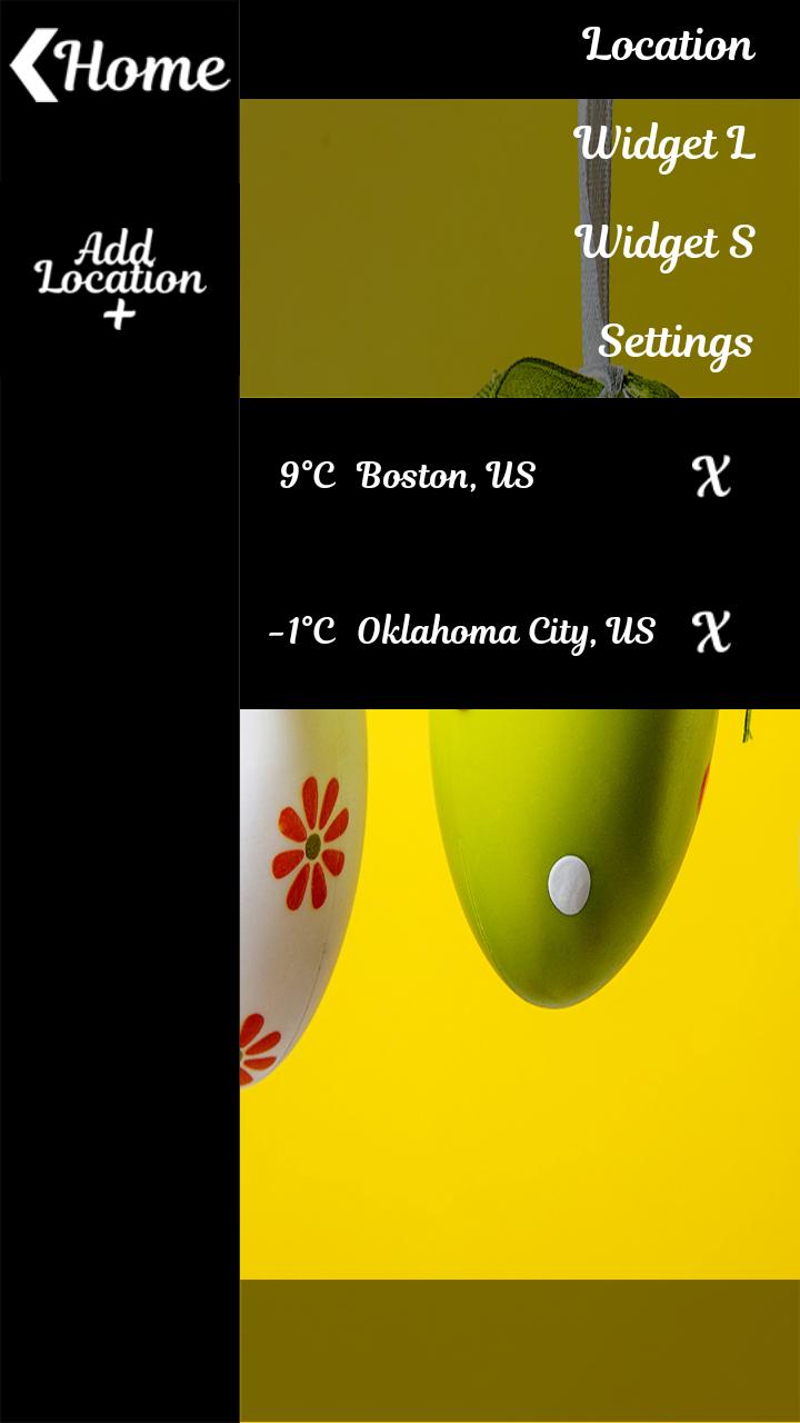 HQ Easter Topic Clock Widget