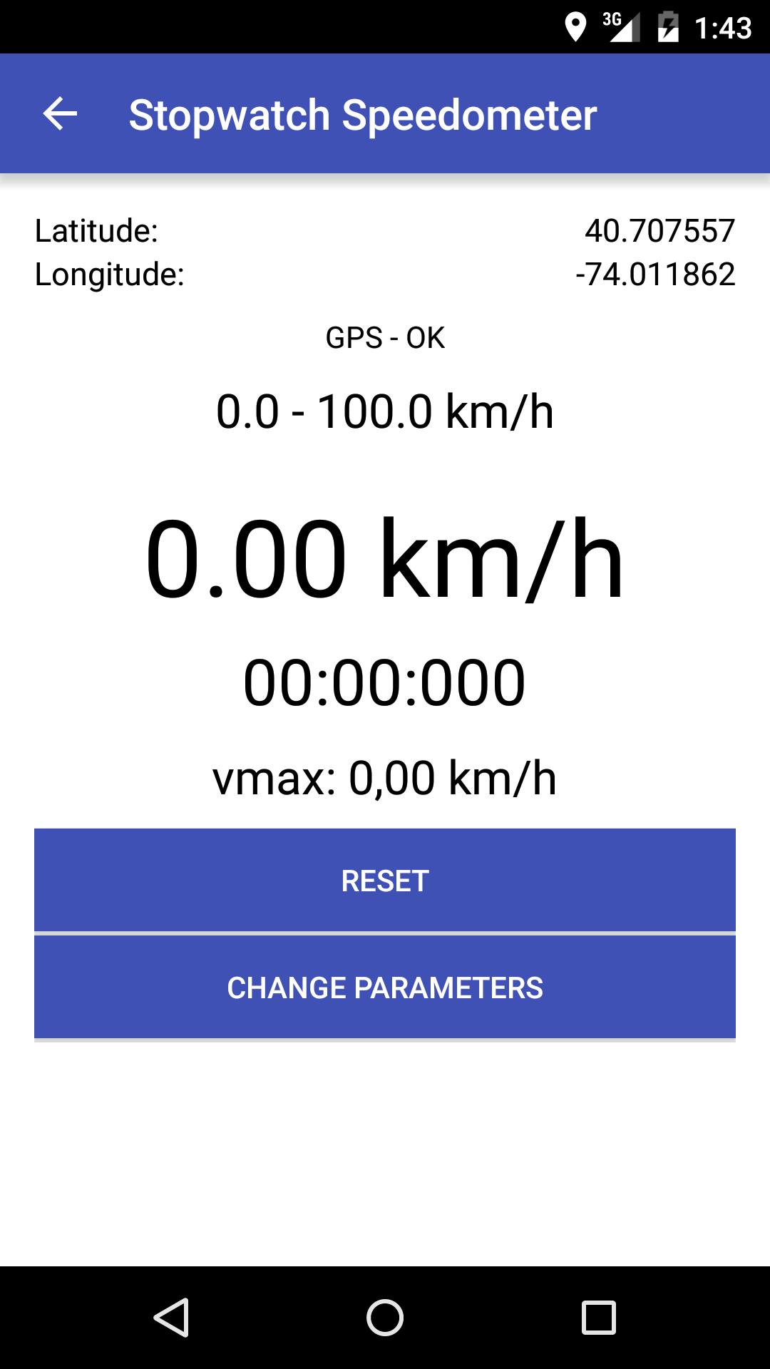 Speedometer Stopwatch