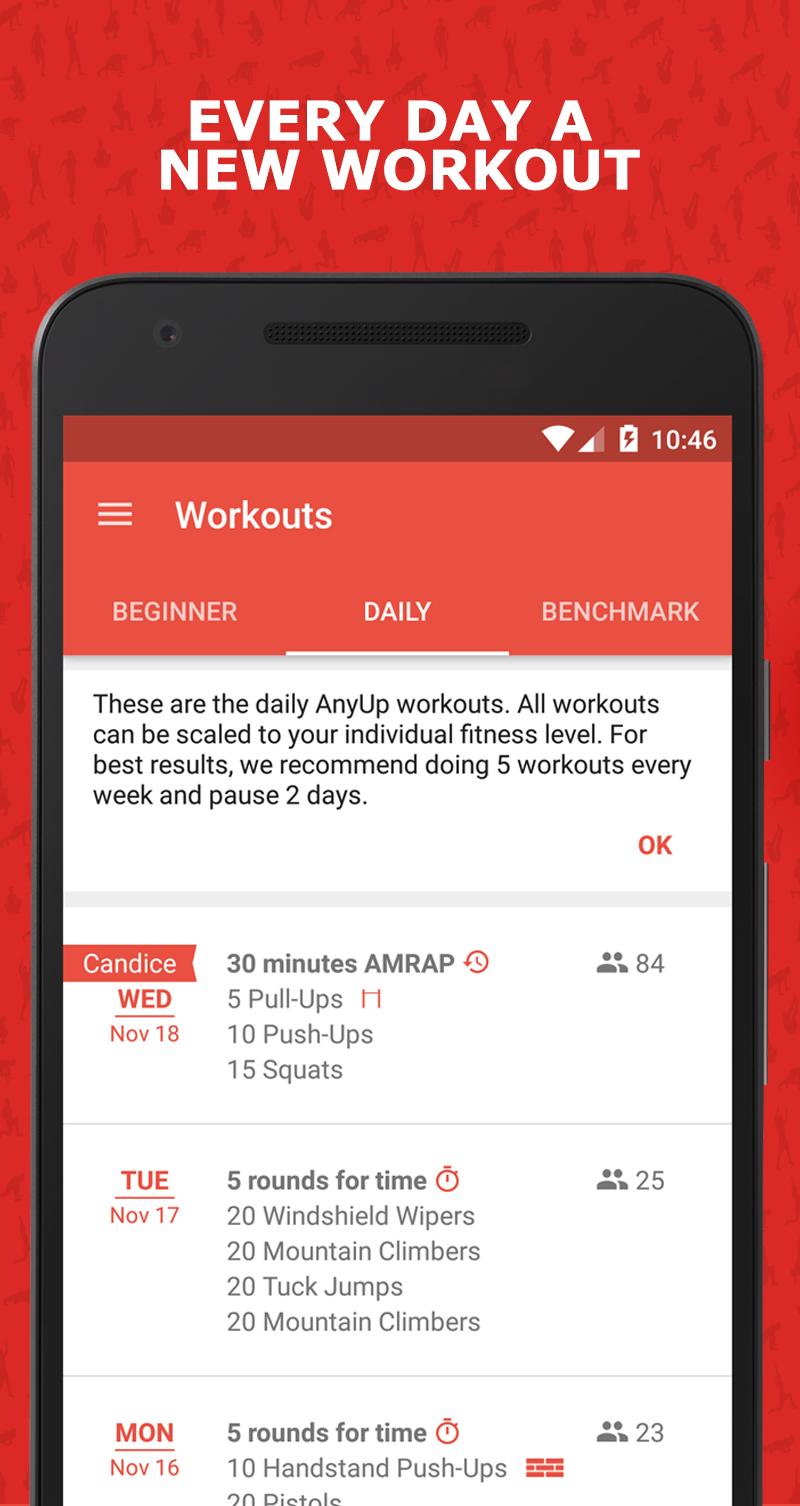 AnyUp - Every day a workout