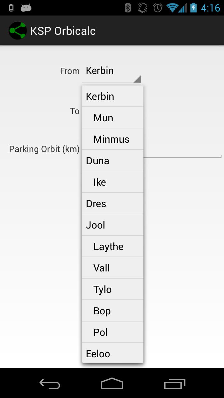 KSP Orbit Calculator