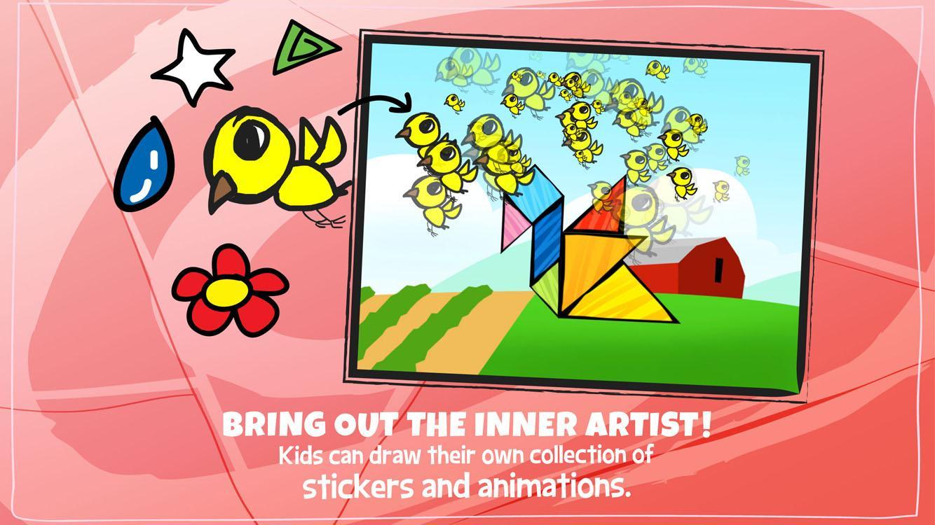 Kids Tangram Puzzles: Dogs