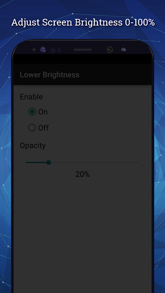 Lower Brightness