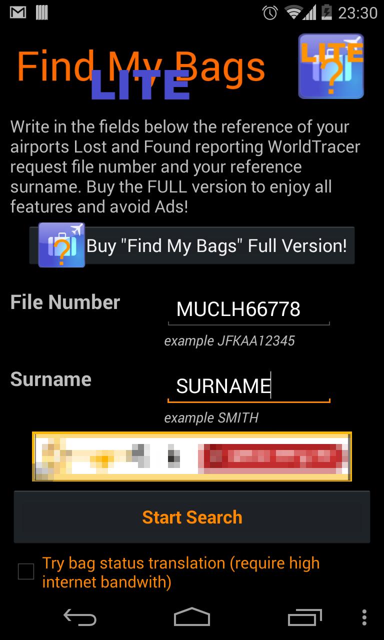 Find My Bags - Lite