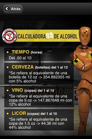 Calculadora de Alcohol