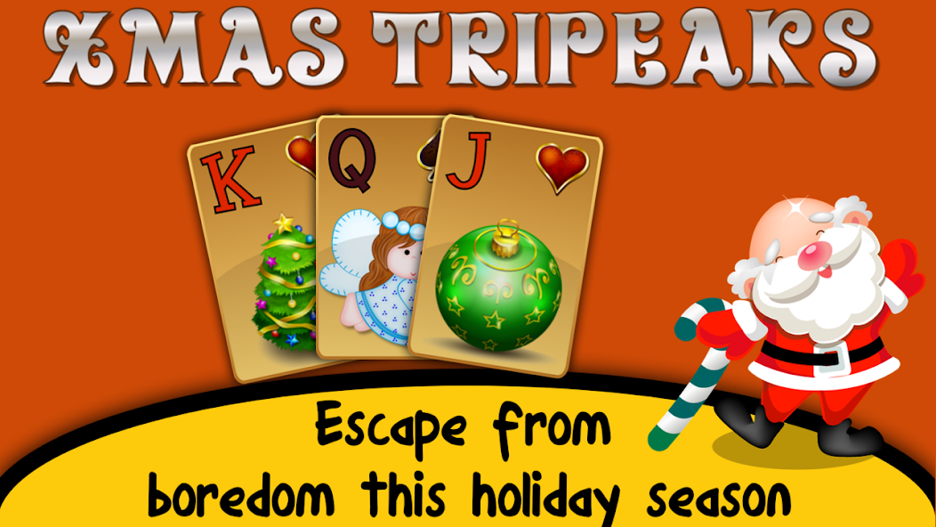 Xmas TriPeaks, card solitaire