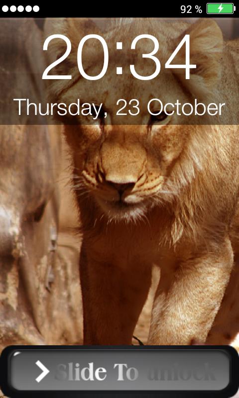 Passcode photo screen lock