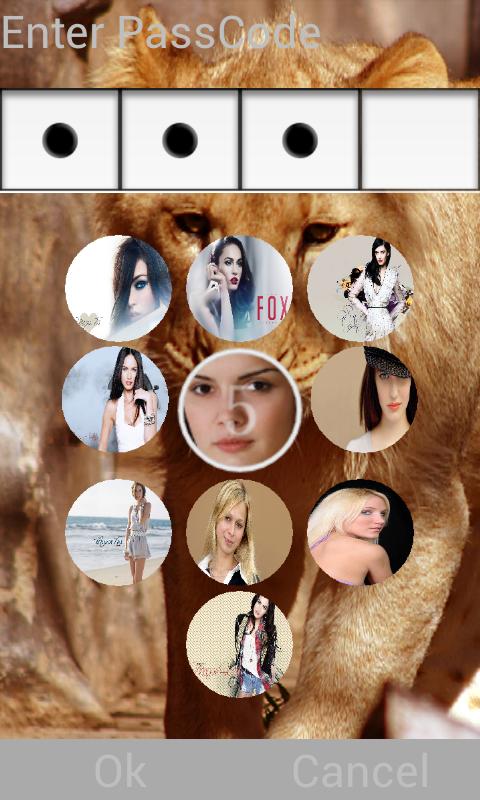 Passcode photo screen lock