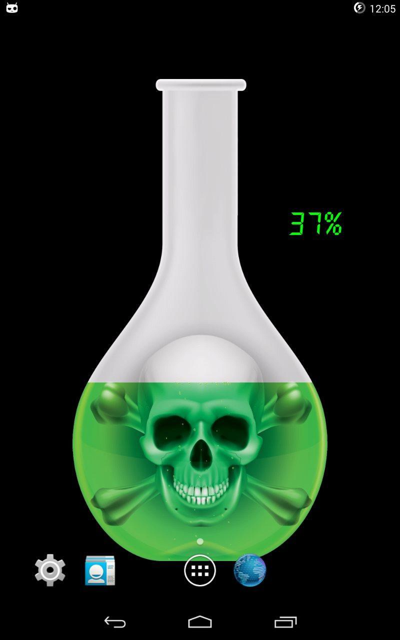 Vial with poison - battery