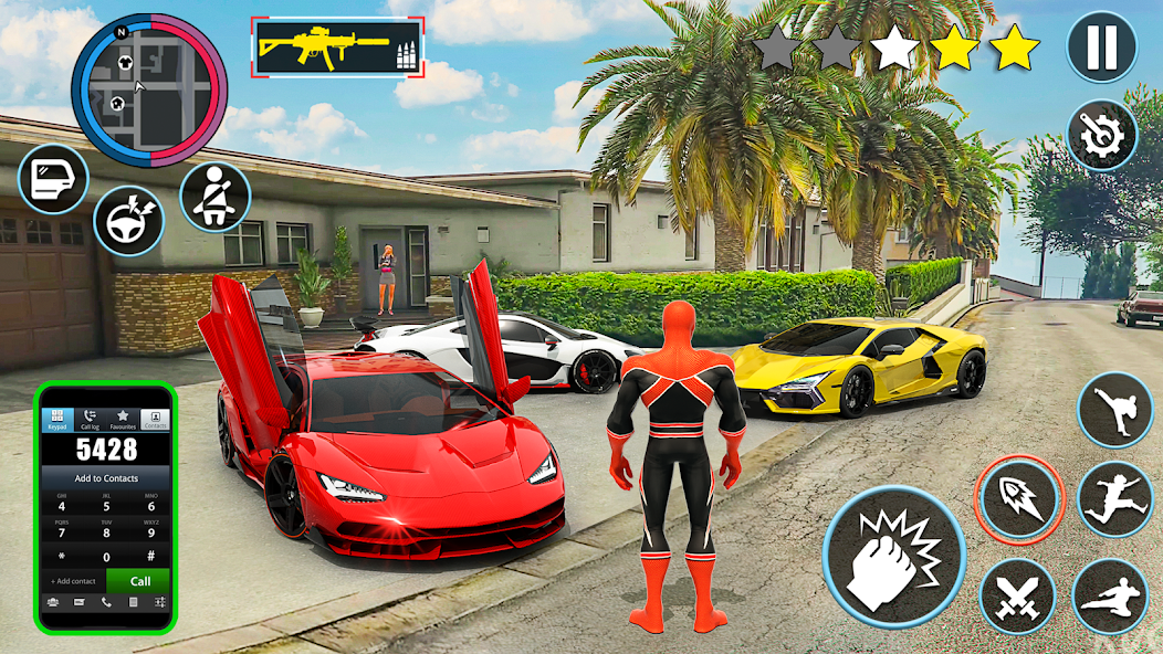 Spider Game Mafia Rope Hero