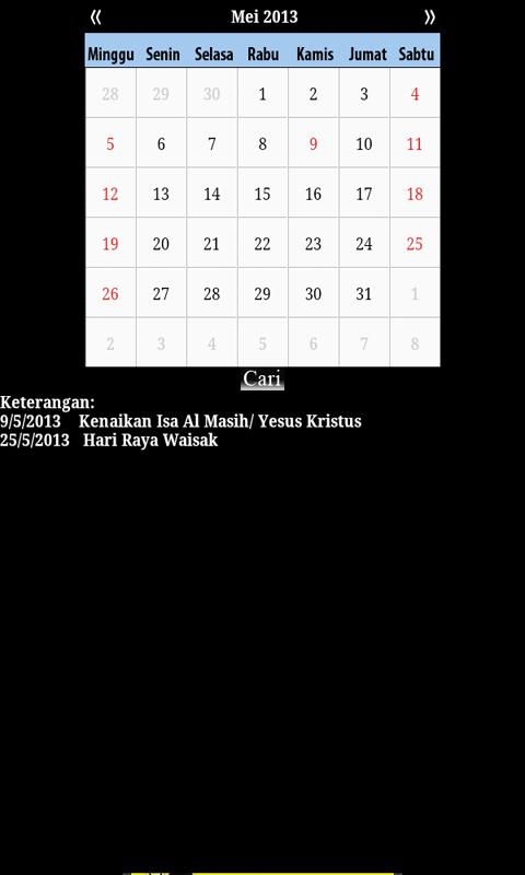 Kalender Nasional Liburan