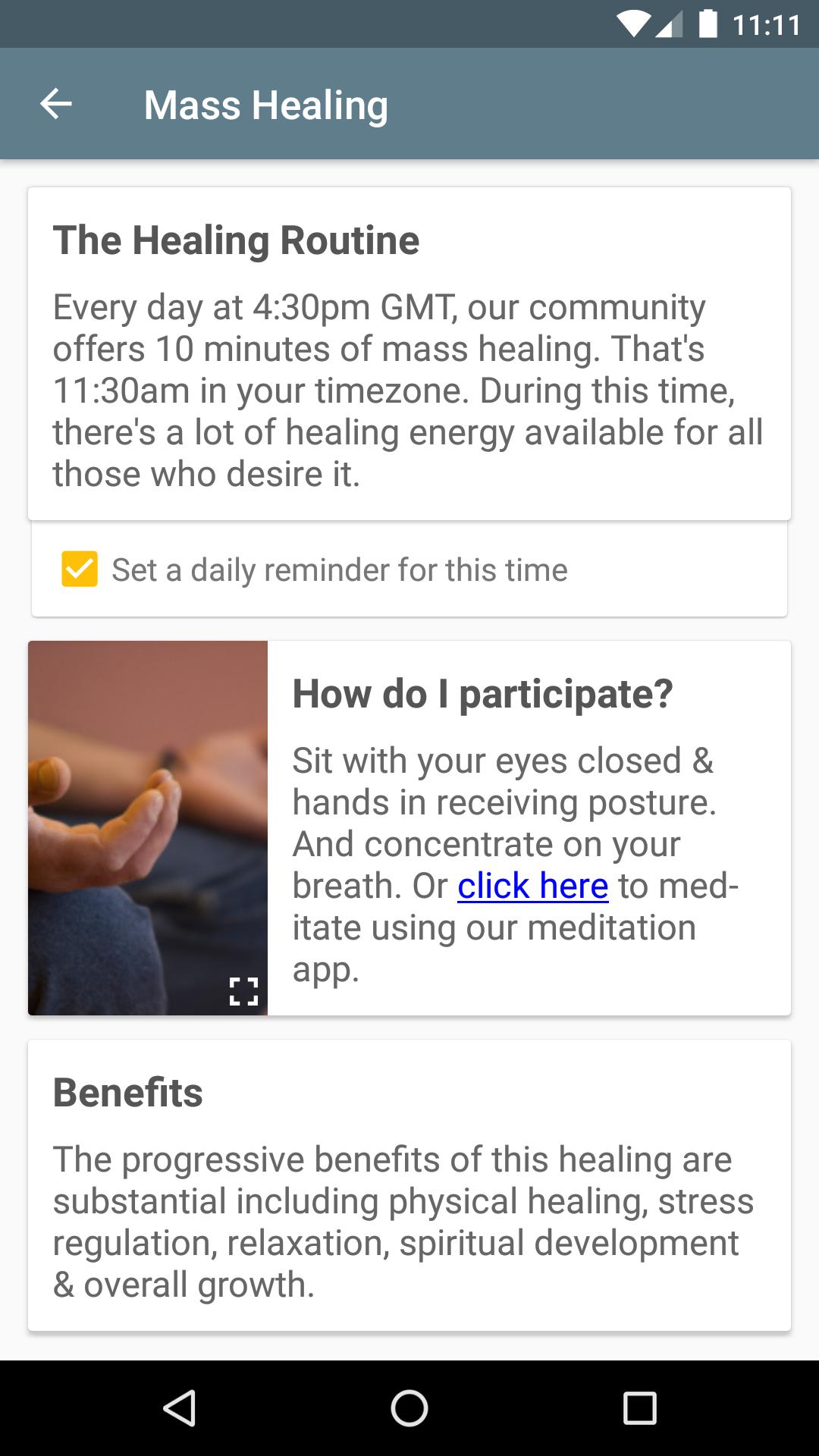 The Healing App: Heal Me!