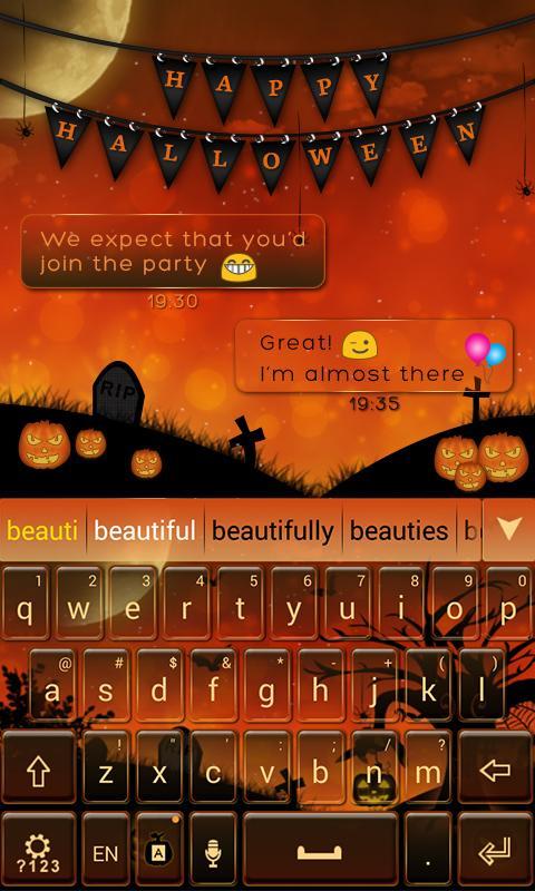 Happy Halloween Keyboard Theme
