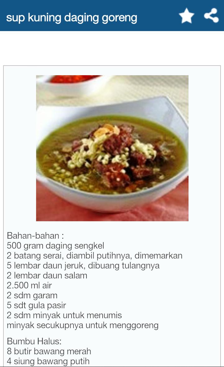 Resep Sup Pilihan