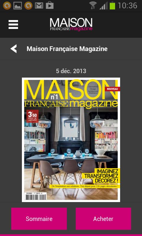 Maison Francaise Magazine 1.0