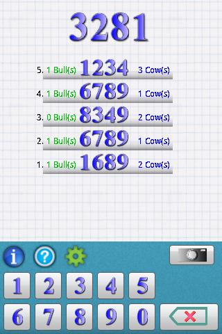 Bulls & Cows: guess the number