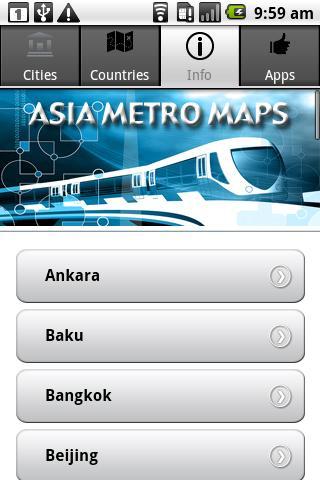 Asia Metro Maps