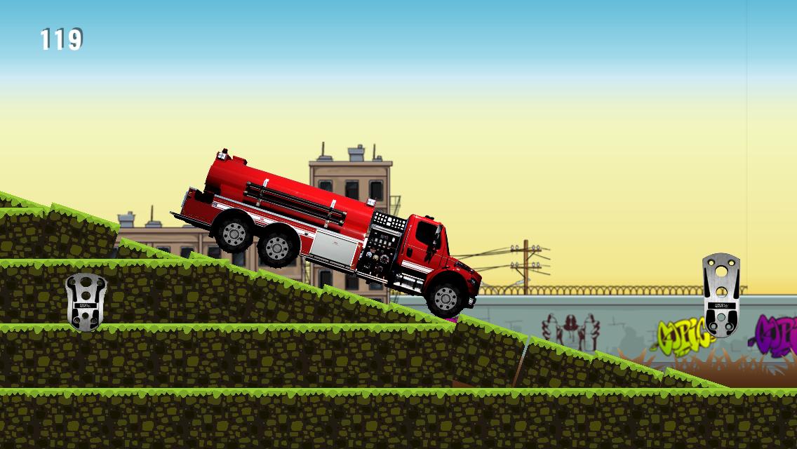 Fire Truck hill climb Racing