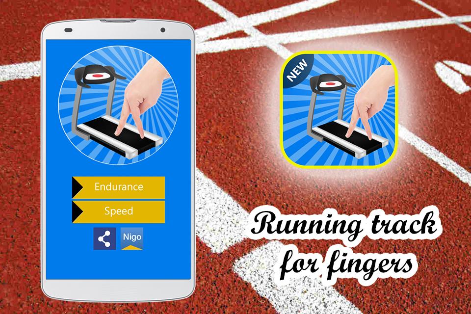 Fingers running track
