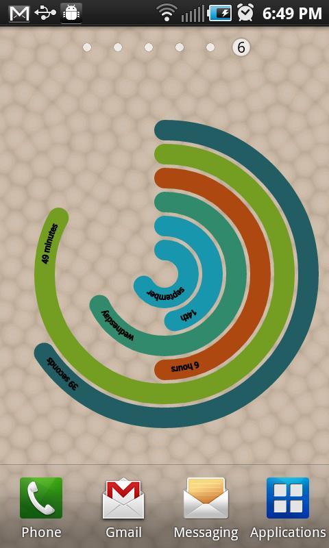 Arc Live Clock Wallpaper Lite